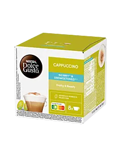 Nescaf&eacute; Cappuccino Skinny & Unsweetened paket och kapsel till Dolce Gusto

