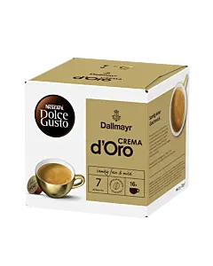 Dallmayr Crema d'Oro paket och kapsel f&ouml;r Dolce Gusto