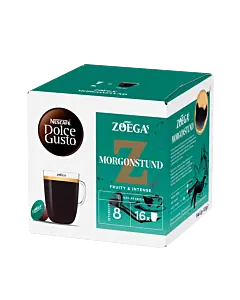 Nescaf&eacute; Zo&eacute;gas Morgonstund package and capsule for Dolce Gusto