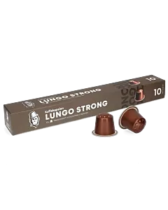 Kaffekapslen Lungo Strong Premium paket och kapsel till Nespresso
