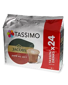 Jacobs Caf&eacute; au Lait Big Pack paket och kapsel till Tassimo

