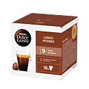 Nescafé Lungo Intenso paket och kapsel för Dolce Gusto
