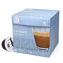 Kaffekapslen Flat White paket och kapsel till Dolce Gusto

