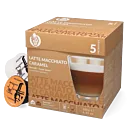 Kaffekapslen Latte Macchiato Caramel paket och kapsel till Dolce Gusto
