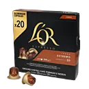 L'OR Lungo Estremo Big Pack package and capsule for Nespresso®