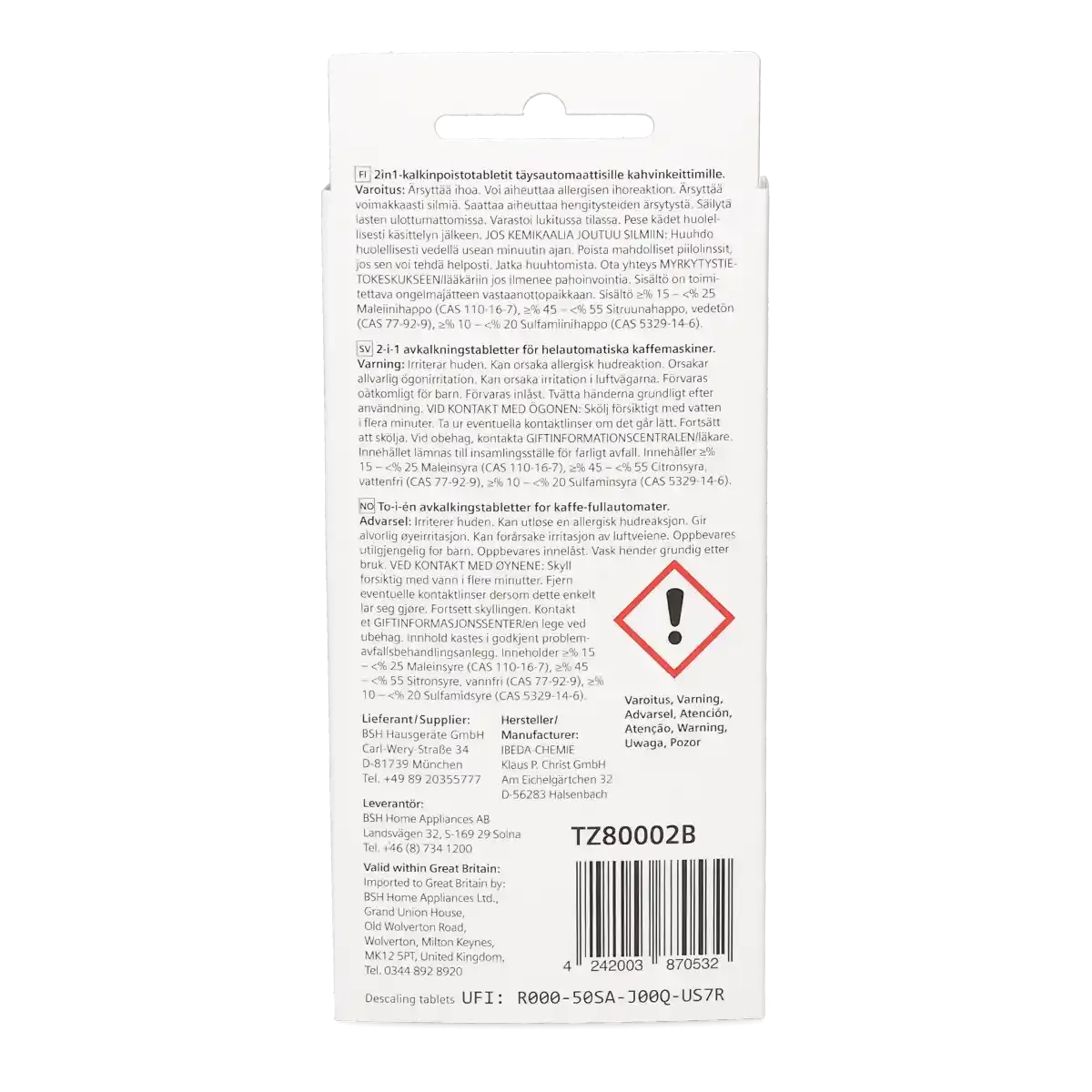 Siemens\u0020Avkalkningstabletter\u0020TZ80002B
