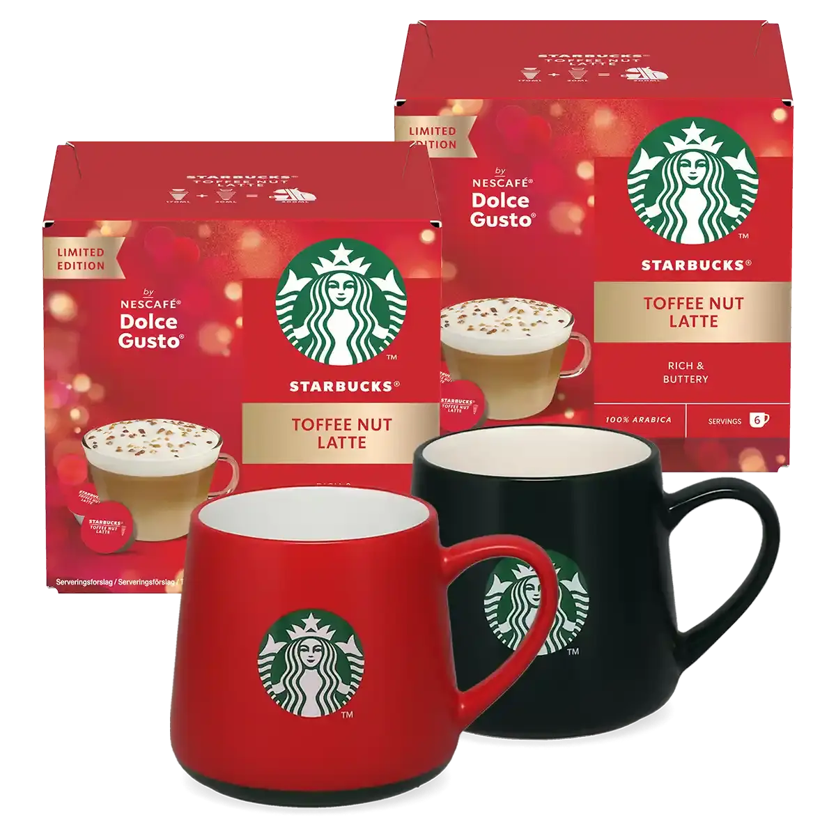 Toffee Nut Latte + 2 mugg-paket