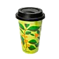 Termomugg med kaffebladsmotiv