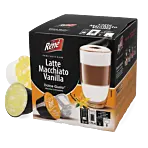 Café René Vanilla Latte Macchiato paket och kapsel till Dolce Gusto
