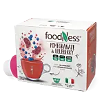 FoodNess Melograno & Mirtillo paket och kapsel till Dolce Gusto
