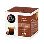 Nescafé Lungo Intenso paket och kapsel för Dolce Gusto