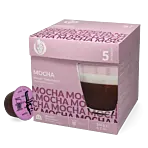 Kaffekapslen Mocha paket och kapsel till Dolce Gusto
