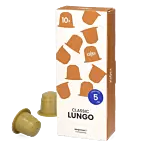 Kaffekapslen Lungo paket och kapsel till Nespresso®