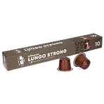Kaffekapslen Lungo Strong Premium paket och kapsel till Nespresso
