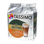 Jacobs Latte Macchiato Caramel package and capsules for Tassimo