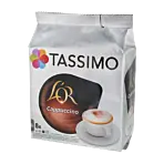 L'OR Cappuccino package and capsule for Tassimo